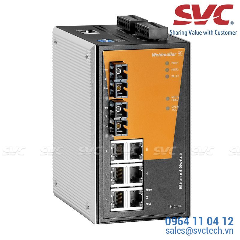 Bộ chia mạng Managed Switch - IE-SW-PL08MT-6TX-2SC