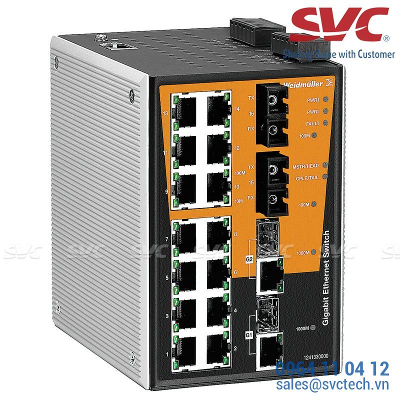 Bộ chia mạng Managed Switch - IE-SW-PL18MT-2GC14TX2SC