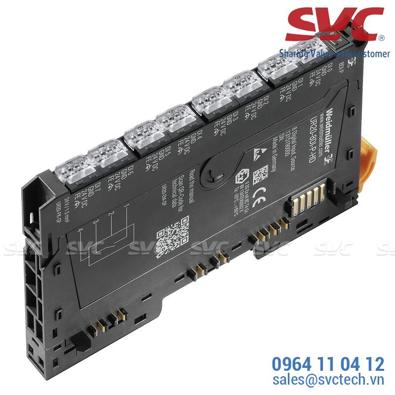 Modun vào ra U-remote - Digital input modules - UR20-8DI-P-3W-HD