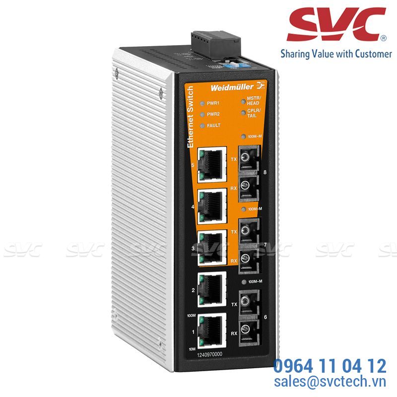 Bộ chia mạng Managed Switch - IE-SW-VL08MT-5TX-1SC-2SCS