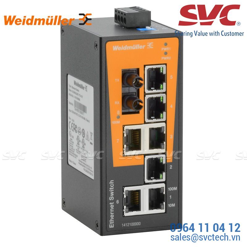 Bộ chia mạng Unmanaged Switch - IE-SW-BL08T-7TX-1ST