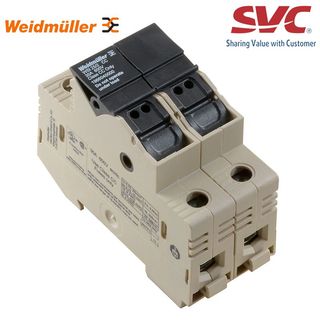 Cầu đấu dây Domino dạng bắt vít kèm cầu chì - WSI 25/3 CC/LED