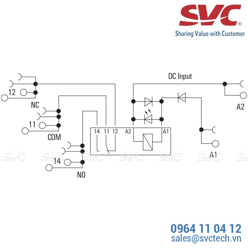 PLC Relay (Rơ le mỏng) kết nối vặn vít - TRS 5VDC 1CO 16A