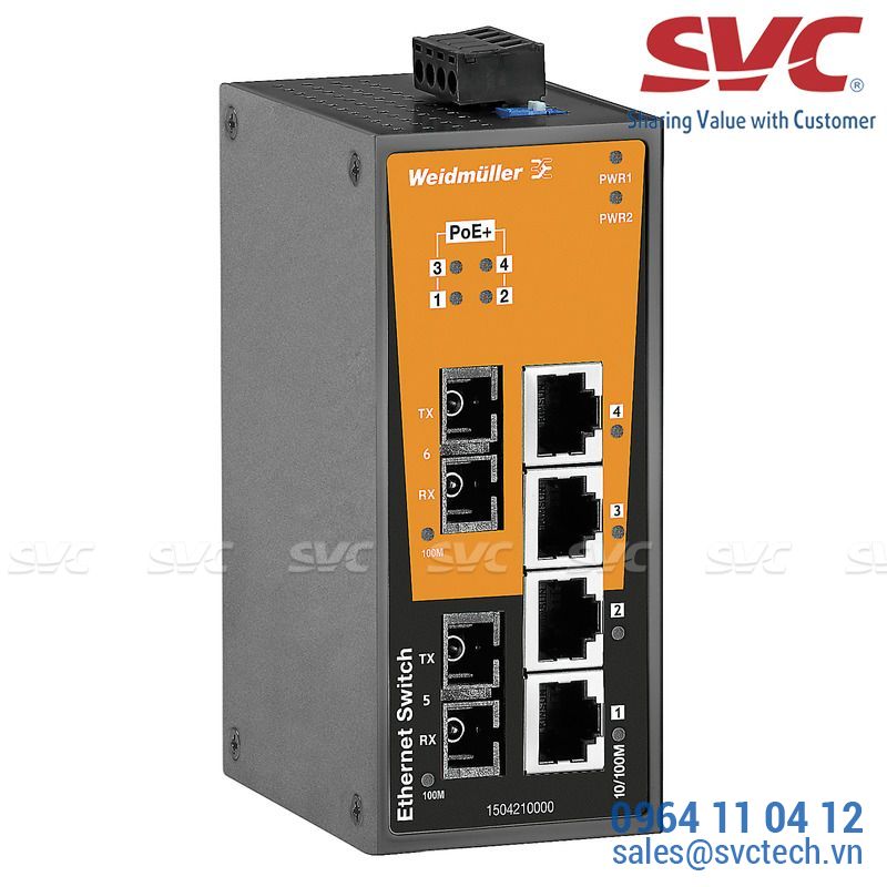 Bộ chia mạng Unmanaged Switch - IE-SW-BL06-4POE-2SC