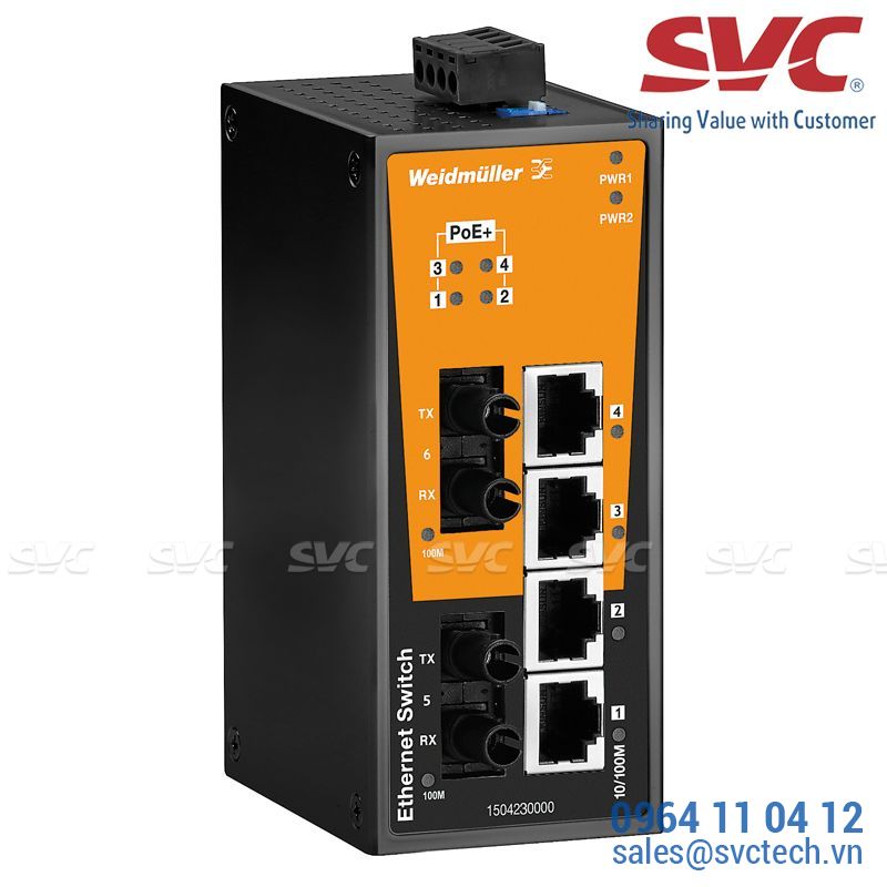 Bộ chia mạng Unmanaged Switch - IE-SW-BL06-4POE-2ST