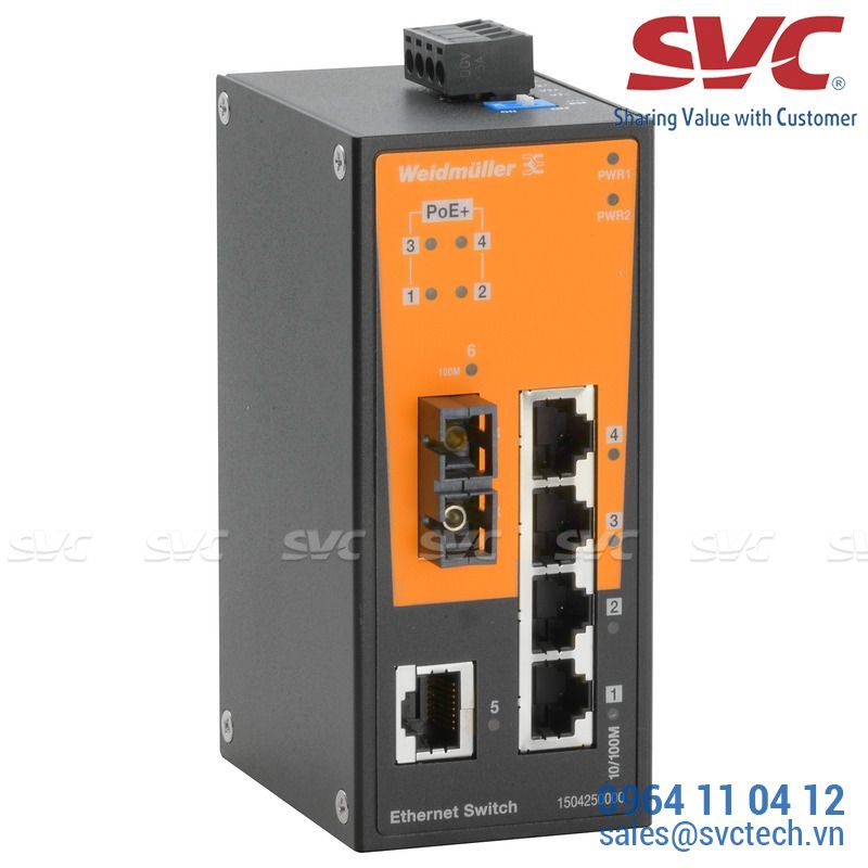 Bộ chia mạng Unmanaged Switch - IE-SW-BL06-1TX-4POE-1SC