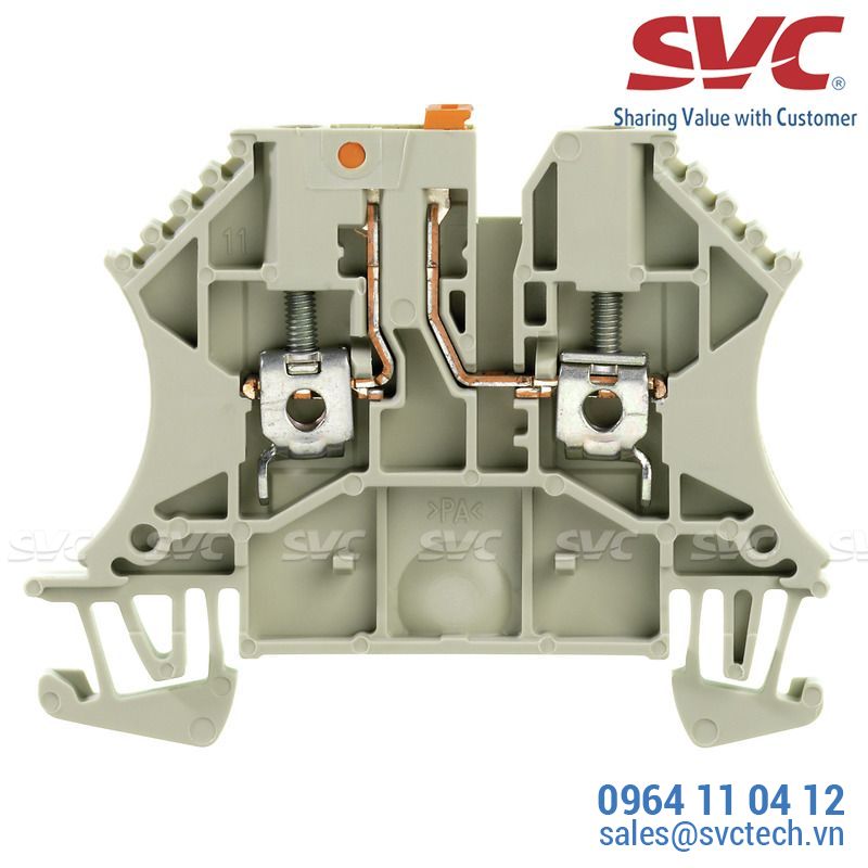 Cầu đấu dây Domino dạng bắt vít có dao cách ly - WTR 25