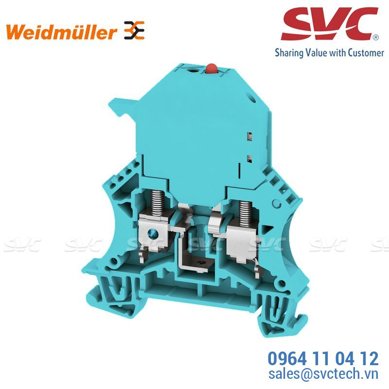 Cầu đấu dây Domino dạng bắt vít kèm cầu chì - WSI 6/LD 10-36V BL