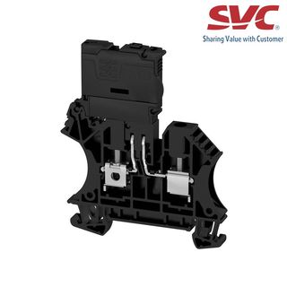 Cầu đấu dây Domino dạng bắt vít kèm cầu chì - WFS 4