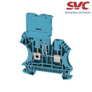 Cầu đấu dây Domino dạng bắt vít kèm cầu chì - WFS 4 30-70V BL