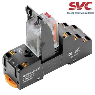 Relay (Rơ le) 8 chân 2CO D-Series trọn bộ kết nối dạng cắm - DRMKITP115VAC 2CO LD/PB