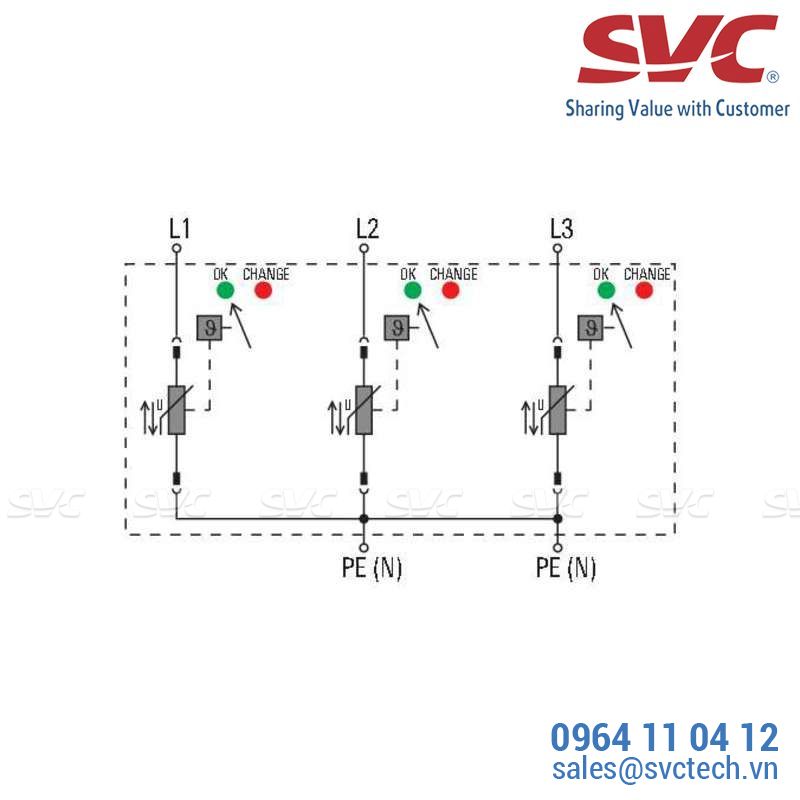 Chống sét lan truyền nguồn AC - VPU AC II 3 350/50