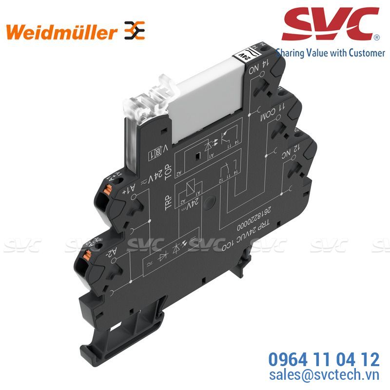 PLC Relay (Rơ le mỏng) kết nối dạng cắm - TRP 120VUC 1CO AGSNO