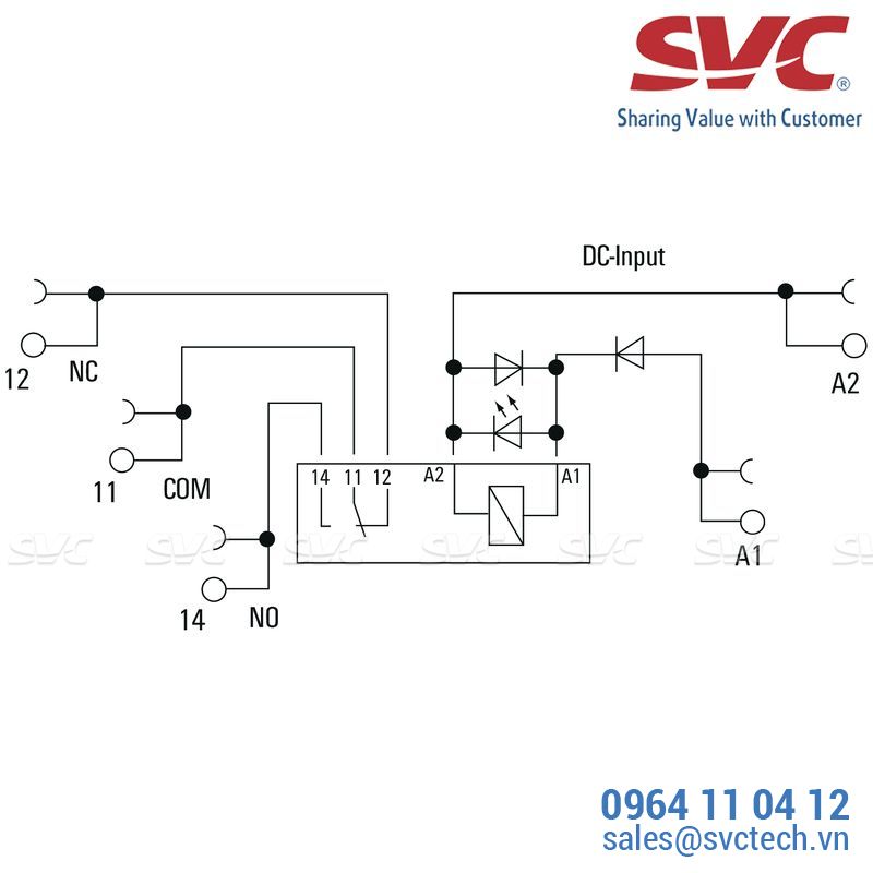 PLC Relay (Rơ le mỏng) kết nối dạng cắm - TRP 12VDC 1CO