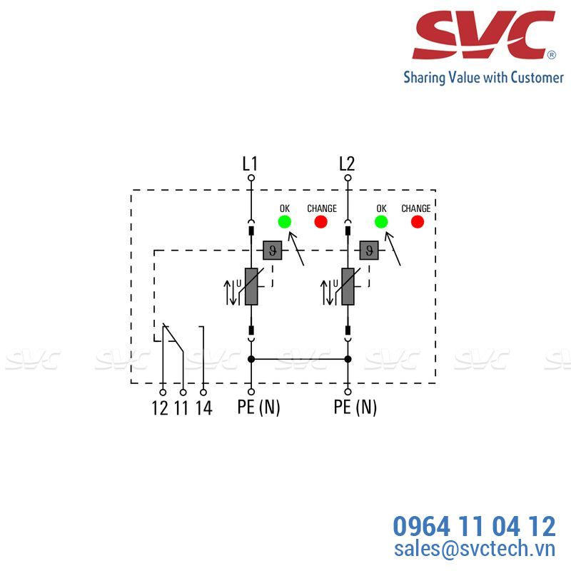 Chống sét lan truyền nguồn AC - VPU AC II 2 R 350/50