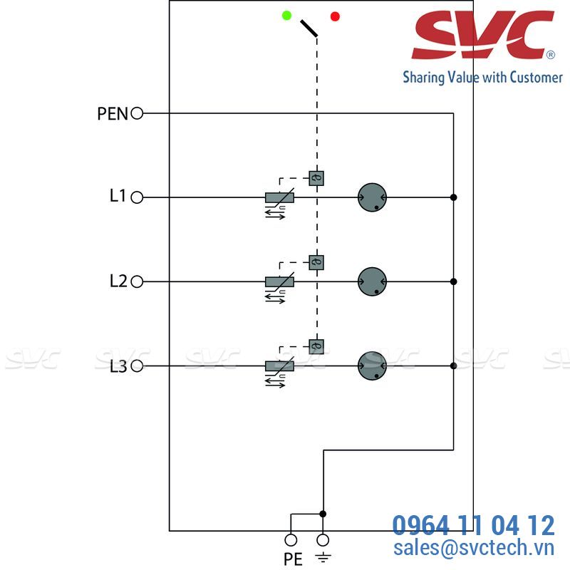 Chống sét lan truyền nguồn AC - VPU ZPA I 3 R 300/7,5