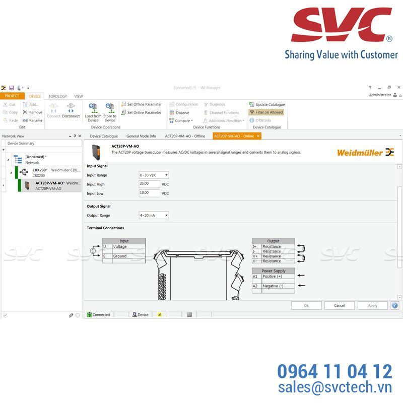 Bộ chuyển đổi tín hiệu - ACT20P-VM-AO-S