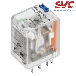 Relay (Rơ le) 8 chân 2CO D-Series có đèn LED và nút test - DRM270048LT