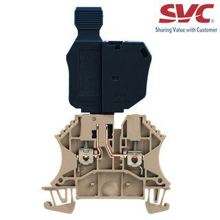 Cầu đấu dây Domino dạng bắt vít kèm cầu chì - WTR 4 SI