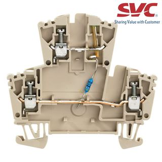 Cầu đấu dây Domino dạng bắt vít - WDK 25 LD/GN 1R 24VDC