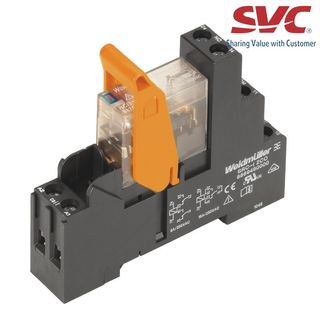 Relay (Rơ le) 8 chân 2CO trọn bộ kết nối vặn vít - RCIKIT 24VDC 2CO LD