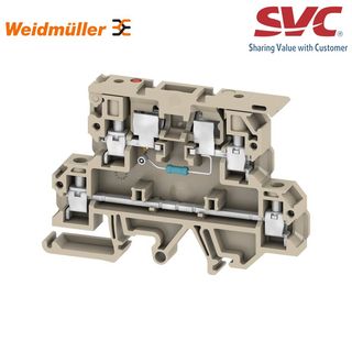 Cầu đấu dây Domino dạng bắt vít kèm cầu chì - KDKS 1EN/LLC 10-36V AC/DC